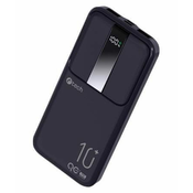 C-Tech Powerbank 10000 mAh, Li-Pol, 22,5 W, USB-C/USB-A/mikro USB/PD/hitro polnjenje/prikaz