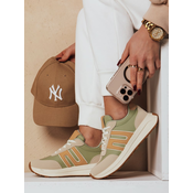 Sportowe sneakersy damskie RETRODA zielone Dstreet