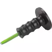 ravni dlijeto s plastičnom rukohvatnicom; 200 mm, 12 mm široka reznica (12 mm vrat), kaljeni, toplinski obrađeni ugljični čelik