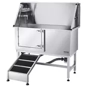 VEVOR Postaja za pranje psov 127x58x1495 cm srebrna