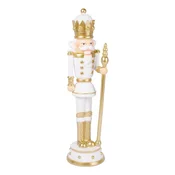 Novogodišnja figura vojnik, BELA, H.50cm RESINA 142426