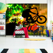 Samoljepljiva foto tapeta - Bicycle Tricks 98x70