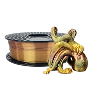 PLA Silk filament Rainbow Amber - 1.75mm,1000g