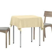vidaXL Klobučevina za mizo Pravokotna Kremno bela 140 x 140 cm