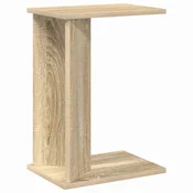 Vidaxl Stranska miza Sonoma hrast 35 x 25 x 50 cm Konstruiran les