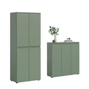 Livetastic Garderobna omara Scarpa, Sivozelena, 2 Kos
