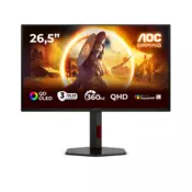 AOC OLED gaming monitor 26,5 Q27G4SDR 2560×1440, 16:9, 1000 cd/m2, 0,03 ms, HDMI/DisplayPort/2×USB, 360 Hz, podesivo postolje, pivot