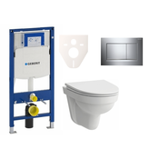 H8201500000001 Laufen Pro Nordic wc školjka s kompletom Geberit Duofix 111.300.00.5 Sigma30 krom