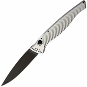 Piranha Knives Auto DNA Button Lock Silver