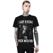Druga majica moška - PICK A BONE - KILLSTAR - K-TSH-M-2955