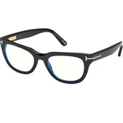 Tom Ford Ženski okvir za dioptrijske naocare Blue Block 0FT6066-B, Crne