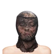Fetish & Fashion Lace Hood Black – cipkasta maska