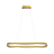 Zlatni LED luster na sajli LED/45W/230V