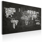 Slika - World Map: Spanish Geography (ES) 60x40