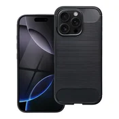 Ovitek Carbon Lux TPU iPhone 16 Pro Max - črn