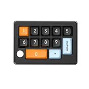 INF Brezžična RGB igralna mehanska mini tipkovnica XSX-W908 z 12 tipkami Black, (5000071897)