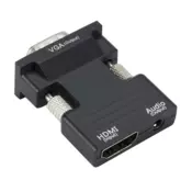 Adapter HDMI AM IN - VGA F + 3.5mm ST OUT