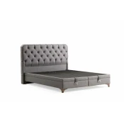 Hanah Home Ram za krevet Samira, 154x122x200 cm, Sivi