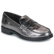 Coach Mokasini JOCELYN CRINKLE METALLIC LOAFER Siva