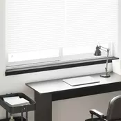 vidaXL Okenski nadstrešek Črna z lesnim vzorcem 160 x 10 x 4,5 cm PVC
