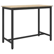 vidaXL miza Sonoma hrast 100 x 50 x 76,5 cm Inženirski les in jeklo