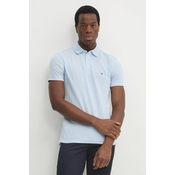 TOMMY HILFIGER Majica CORE 1985 SLIM POLO  mornarska / pastelno modra / rdeča / bela