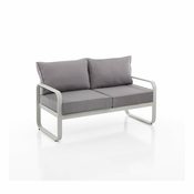 Siva vrtna sofa aluminijska Ischia – Tomasucci