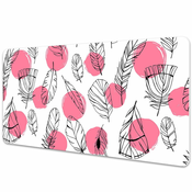Decormat Podloga za pisalno mizo Feathers and dots 120x60 cm