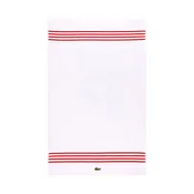 Srednje velika bombažna brisača Lacoste LCOURTLI Rouge 90 x 150 cm