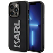 Karl Lagerfeld KLHCP15X3DMBKCK iPhone 15 Pro Max 6.7 black hardcase 3D Rubber Glitter Logo (KLHCP15X3DMBKCK)