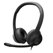 LOGITECH Headset 2.0 - H390 USB mikrofon, crni 981-000406