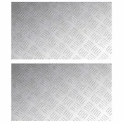 Vidaxl Stopnice Pravokotna 2 szt. srebrna 70 x 40 cm Aluminij
