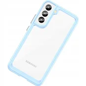 HURTEL Ovitek Outer Space za Samsung Galaxy S22+ (S22 Plus) trdi ovitek z gel okvirjem modre barve