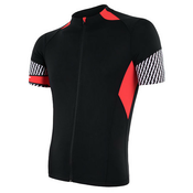 Sensor Cyklo Race pánský dres kr.ruk. černá/červená