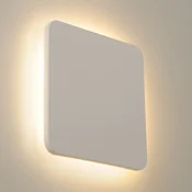 SLV Plastra LED stenska svetilka iz mavca kotna 30x30cm - Dnevna soba/jedilnica - Sodobni - bela - Mavec/glina