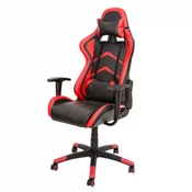 AH SEATING CH-106 BR do 150 kg, Eko koža, Crna/Crvena