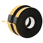 Vidaxl Samolepilni pena trak 2 szt. Črna 30mm x 5m CR pena