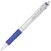 Kemični svinčnik, 0,32 mm, potisni mehanizem, PILOT Acroball Pure White, moder