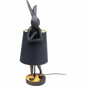 Meblo Trade Stolna Lampa Animal Rabbit Matt Crna 23x26x68.2h cm