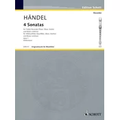 HANDEL:4 SONATAS FOR ALT RECORDER(FLUTE,OBOE,VIOLINE) AND PIANO OP.1