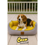 Paws & Whiskers Krevet za ljubimce Coco Summer, 60x70x10 cm, Žuti