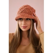 marka niezdefiniowana Cap with fleece Roma Bis K235 dark pink