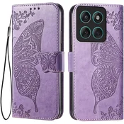 GS Ovitek za Motorola Moto G86 5G, metulj, vijoličen