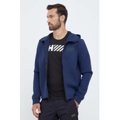 Sportska dukserica Helly Hansen Hydropower Ocean 2.0 boja: tamno plava, s kapuljacom, s tiskom