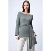 Trend Alacati Stili Ženska bluza Alc-X15038, Kaki