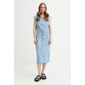 Jeans obleka Levis ICONIC SLEEVELESS DRESS 001WF