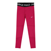 Dječje trenirke Nike Pro Dri-FIT Leggings - fireberry/black/white