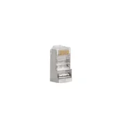 RJ45 vtič z zaščito, zaščiten, kat. 5e, FTP, AWG 24-26, 20 kosov