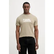 KARL LAGERFELD Majica 755780 562235 Khaki Regular Fit
