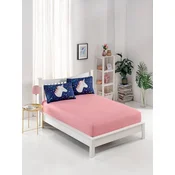 Lessentiel Maison Set caršaf i 2 jastucenice Magic Unicorn, 160x200+20 cm, Teget-roze
